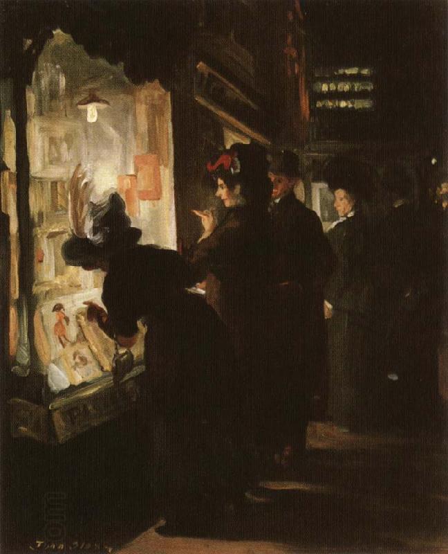 John sloan Picuture-Shop Window oil painting picture